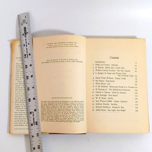 The Best from Fantasy and Science Fiction Third Series 1954 Doubleday HC DJ - Picture 5 of 7